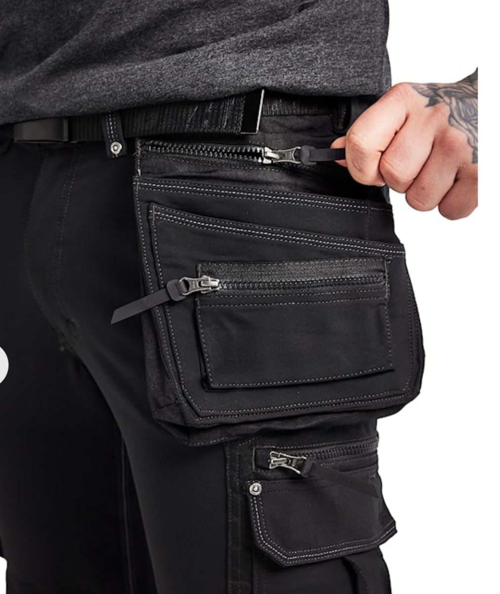 BLAKLADER CRAFTSMAN 32R BLACK X1900 TROUSER 4WAY STRETCH C46