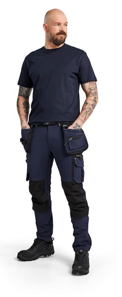 BLAKLADER CRAFTSMAN 30R BLUE X1900 TROUSER STRETCH DENIM