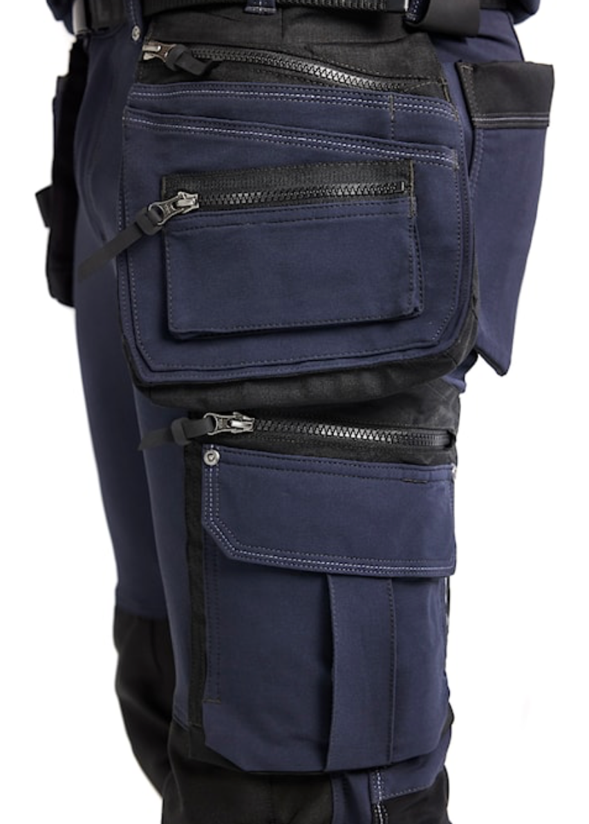 BLAKLADER CRAFTSMAN 30R BLUE X1900 TROUSER STRETCH DENIM