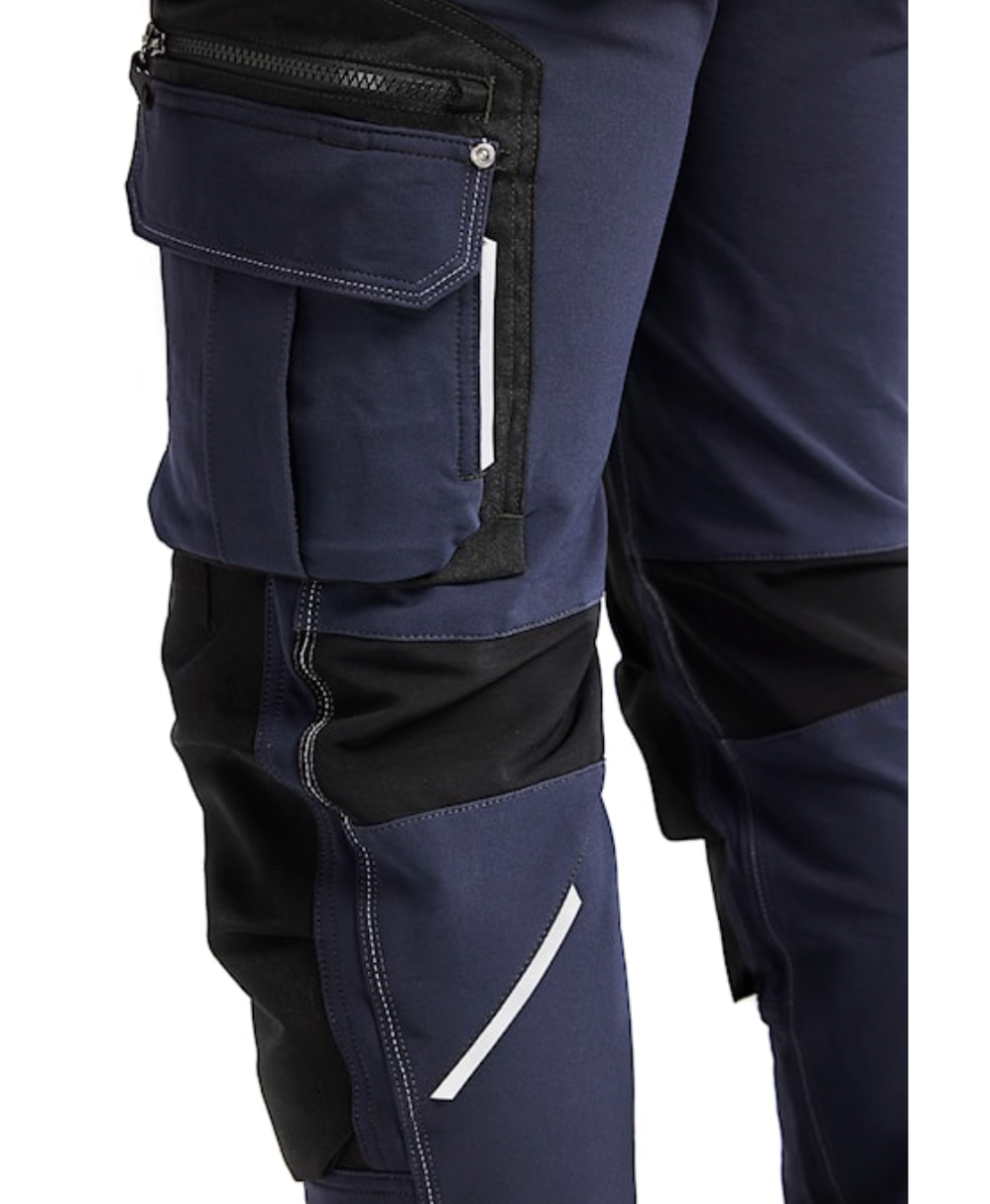 BLAKLADER CRAFTSMAN 30R BLUE X1900 TROUSER STRETCH DENIM
