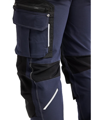 BLAKLADER CRAFTSMAN 30R BLUE X1900 TROUSER STRETCH DENIM