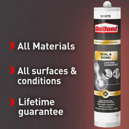 UNIBOND PREMIUM SEAL & BOND FLEXTEC POLYMER 389G WHITE