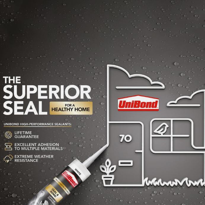 UNIBOND PREMIUM SEAL & BOND FLEXTEC POLYMER 389G WHITE