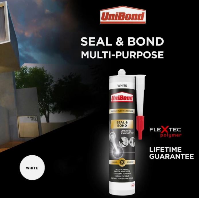 UNIBOND PREMIUM SEAL & BOND FLEXTEC POLYMER 389G WHITE