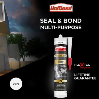 UNIBOND PREMIUM SEAL & BOND FLEXTEC POLYMER 389G WHITE