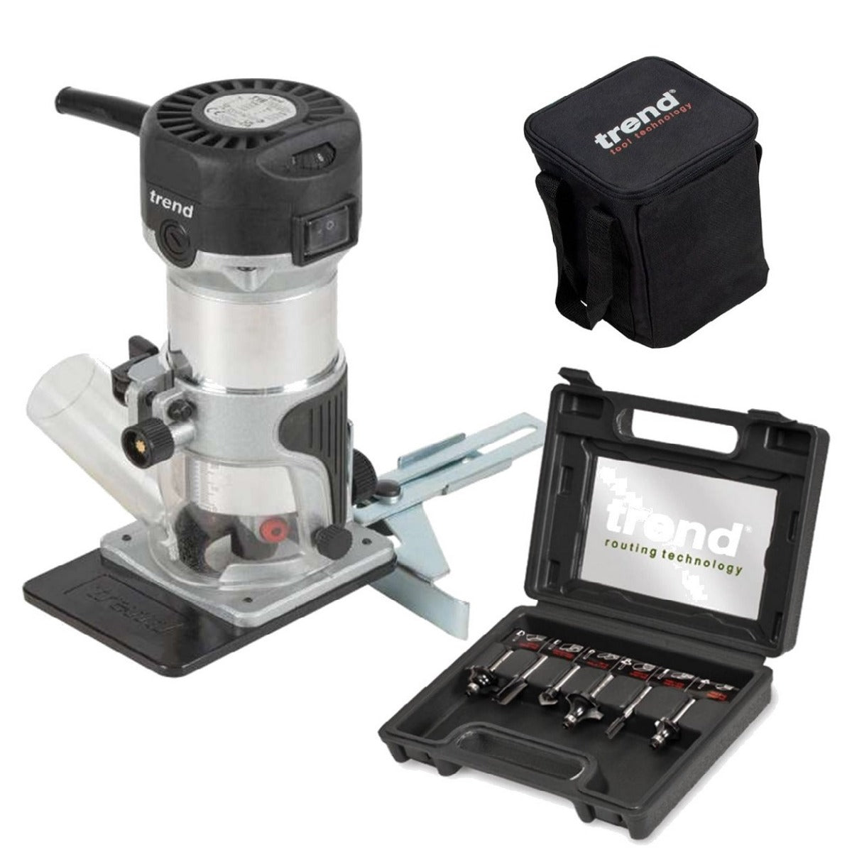 TREND T1ETS 1/4" TRIMMER 240V 710 WATT