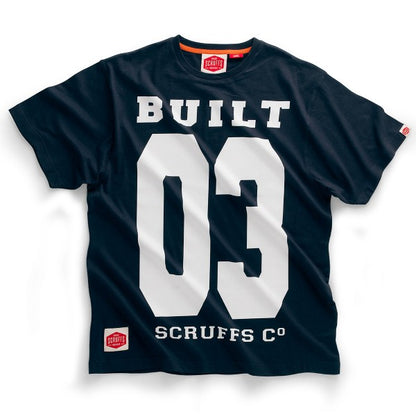 SCRUFFS BUILT 03 TEE SHIRT NAVY SMALL