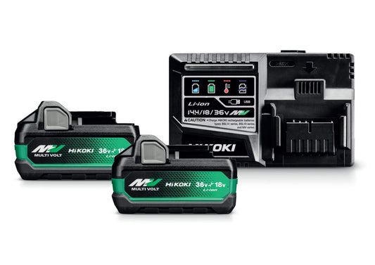 HIKOKI UC18YSL3JHZ 36V/18V MV 2 X BSL36A18X + UC18YSL3