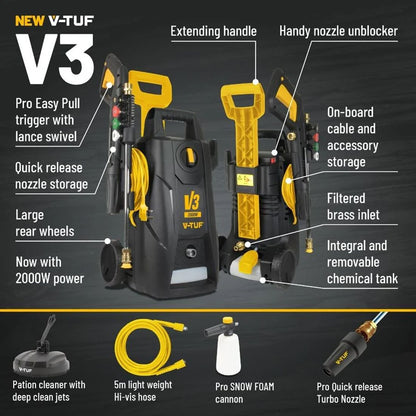 V-TUF V3 240V PRESSURE WASHER ELECTRIC 1950PSI