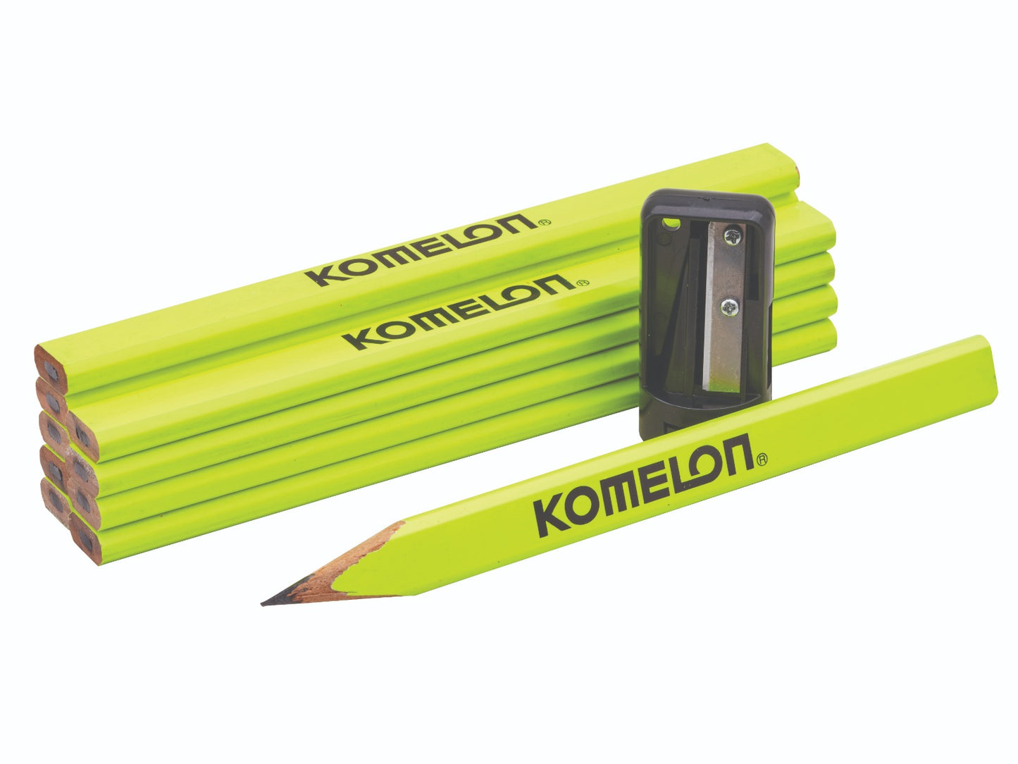 Carpenters Pencils & Sharpener Set Komelon